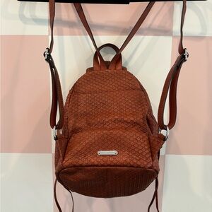 Rebecca Minkoff Julian Brown Textured Women's Backpack